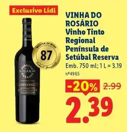 Lidl VINHA DO ROSÁRIO promoção