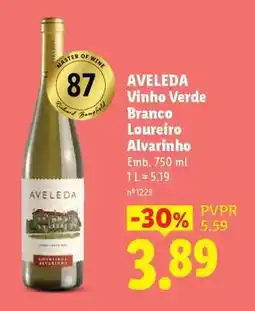 Lidl AVELEDA Vinho Verde Branco Loureiro Alvarinho promoção