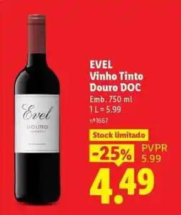Lidl Evel Vinho Tinto Douro DOC promoção