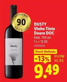 Lidl DUSTY Vinho Tinto Douro DOC promoção