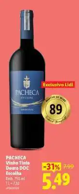 Lidl Pacheca Vinho Tinto Douro DOC Escolha promoção