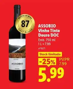 Lidl Assobio Vinho Tinto Douro DOC promoção