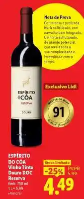 Lidl ESPÍRITO DO CÔA promoção