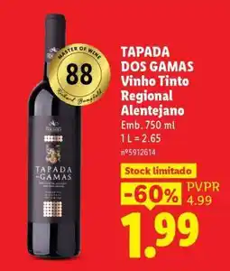 Lidl TAPADA DOS GAMAS promoção