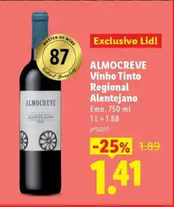 Lidl Almocreve Vinho Tinto Regional Alentejano promoção