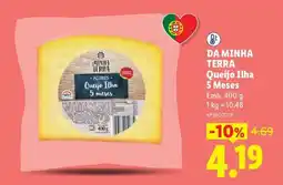 Lidl DA MINHA TERRA Queijo Ilha 5 Meses promoção