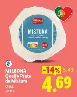 Lidl MILBONA Queijo Prato de Mistura promoção