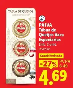 Lidl PAIVA Tábua de Queijos Vaca Especiarias promoção