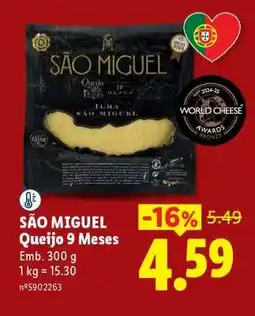 Lidl SÃO MIGUEL Queijo 9 Meses promoção