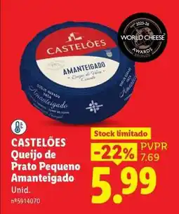 Lidl CASTELÕES Queijo de Prato Pequeno Amanteigado promoção