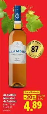 Lidl ALAMBRE Moscatel de Setúbal promoção