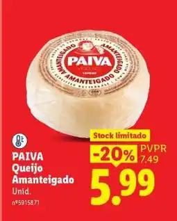 Lidl PAIVA Queijo Amanteigado promoção