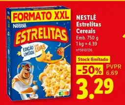 Lidl Nestlé Estrelitas Cereais promoção