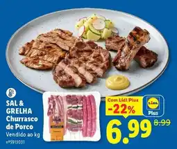 Lidl SAL & GRELHA Churrasco de Porco promoção