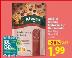 Lidl ALESTO Mistura Frutos Secos/Desidratados promoção