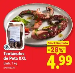 Lidl Tentáculos de Pota XXL promoção