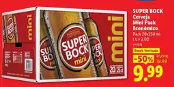 Lidl Super Bock Cerveja Mini Pack Econômico promoção