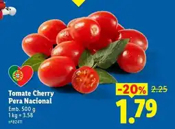Lidl Tomate Cherry Pera Nacional promoção