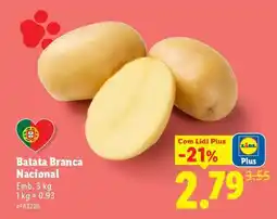 Lidl Batata Branca Nacional promoção