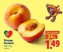 Lidl Pêssego Nacional promoção