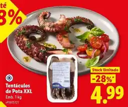 Lidl Tentáculos de Pota XXL promoção