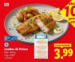 Lidl Lombos de Paloco promoção