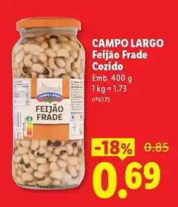 Lidl Campo Largo Feijão Frade Cozido promoção