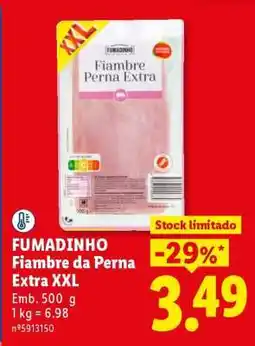 Lidl FUMADINHO Fiambre da Perna Extra XXL promoção