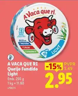 Lidl A Vaca que Ri Queijo Fundido Light promoção