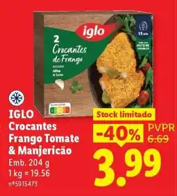 Lidl IGLO Crocantes Frango Tomate & Manjericão promoção