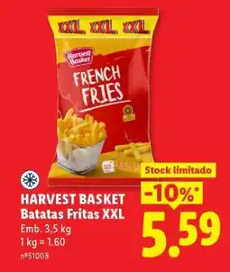 Lidl HARVEST BASKET Batatas Fritas XXL promoção