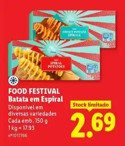 Lidl FOOD FESTIVAL Batata em Espiral promoção