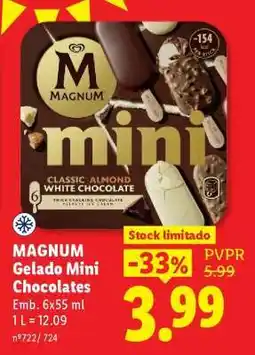 Lidl MAGNUM Gelado Mini Chocolates promoção