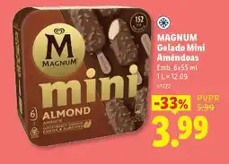 Lidl MAGNUM Gelado Mini Amêndoas promoção