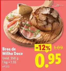 Lidl Broa de Milho Doce promoção