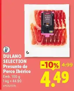 Lidl DULANO SELECTION Presunto de Porco Ibérico promoção