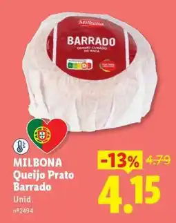Lidl MILBONA Queijo Prato Barrado promoção