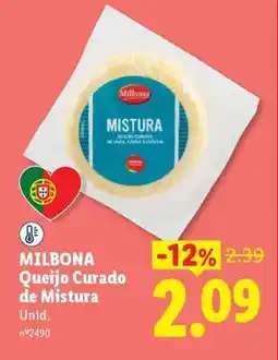 Lidl MILBONA Queijo Curado de Mistura promoção