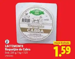 Lidl LACTIMONTE Requeijão de Cabra promoção