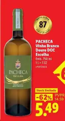 Lidl PACHECA Vinho Branco Douro DOC Escolha promoção