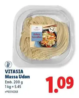 Lidl Vitasia Massa Udon promoção
