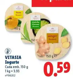 Lidl Vitasia Iogurte promoção