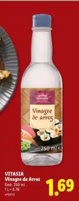 Lidl VITASIA Vinagre de Arroz promoção