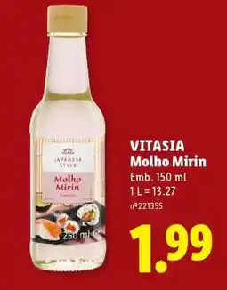 Lidl VITASIA Molho Mirin promoção