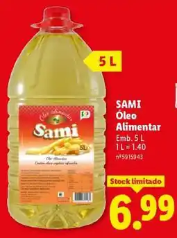 Lidl SAMI Óleo Alimentar promoção