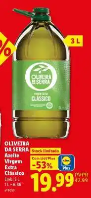 Lidl OLIVEIRA DA SERRA promoção