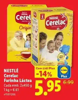 Lidl Nestlé Cerelac Farinha Láctea promoção