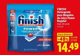 Lidl FINISH Detergente para Máquina da Loiça Power Regular promoção