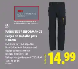 Lidl PARKSIDE PERFORMANCE Calças de Trabalho para Homem promoção