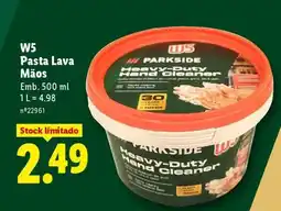 Lidl W5 Pasta Lava Mãos promoção